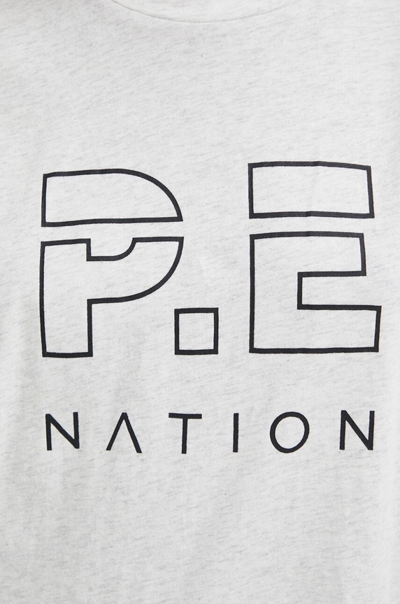 Bombažna kratka majica P.E Nation 23PE1T034 siva
