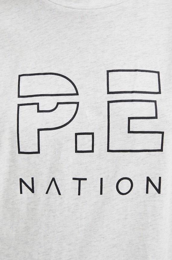 Bombažna kratka majica P.E Nation 23PE1T034 siva