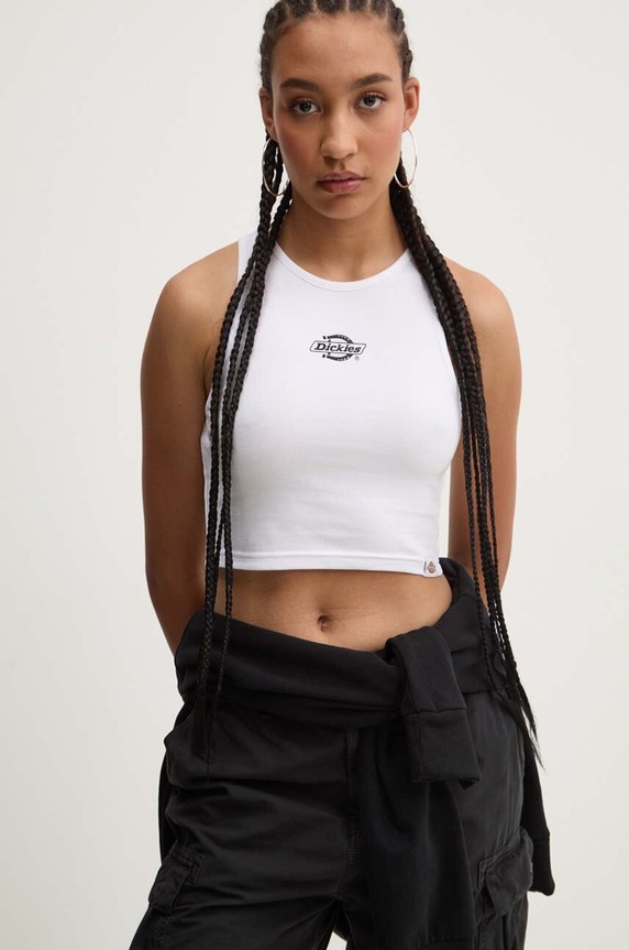 Top Dickies slim bijela DK0A4Y8DBLK1