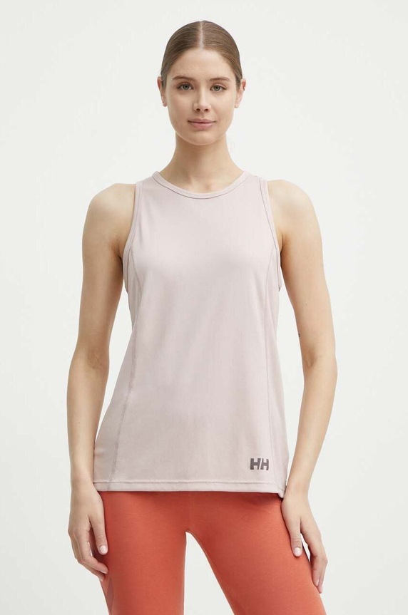 Sportovní top Helly Hansen Solen hladký růžová 49491