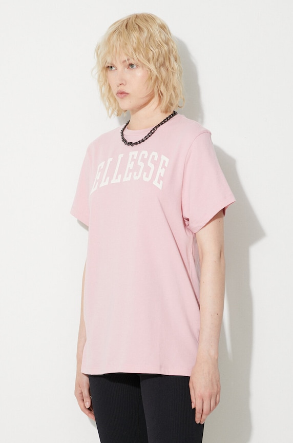 Ellesse t-shirt bawełniany różowy SGR17859