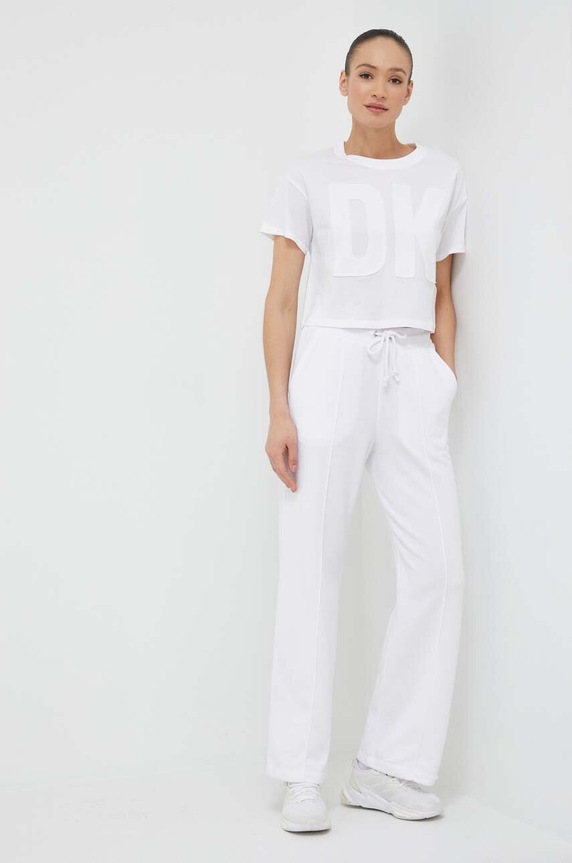 Dkny t-shirt bawełniany DP3T9218 biały AW24