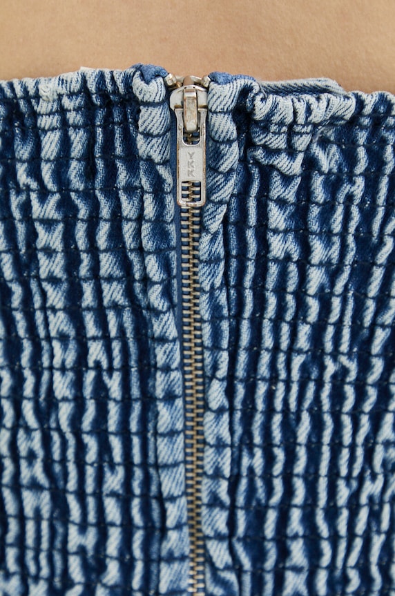 Gestuz top din denim Larisa 10906883 albastru