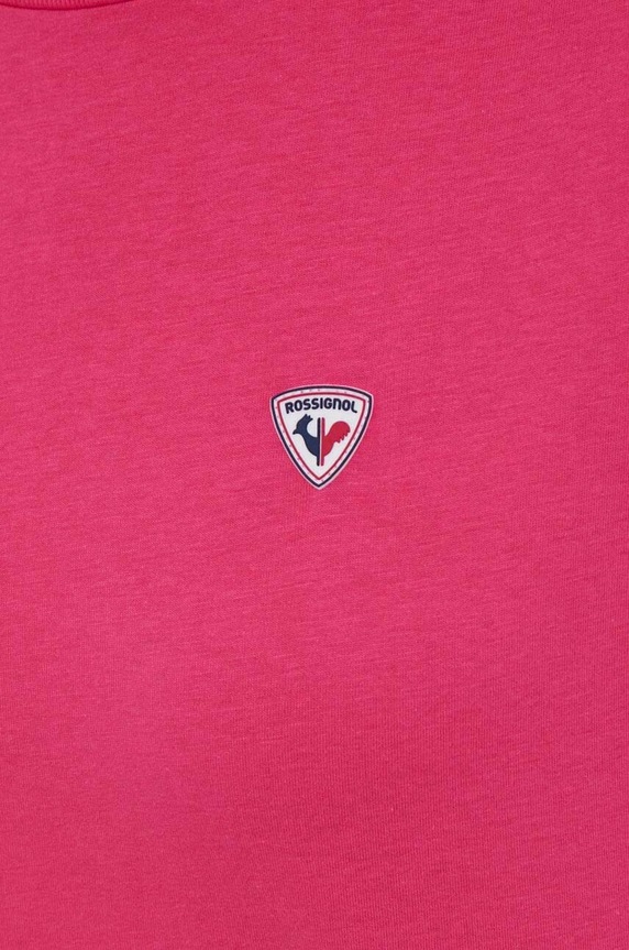 Rossignol t-shirt bawełniany RLLWY07 różowy
