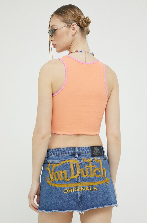 Odzież Von Dutch top 6231061 pomarańczowy