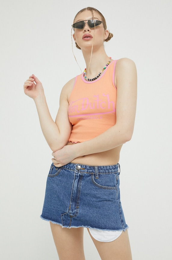 Von Dutch top pomarańczowy 6231061