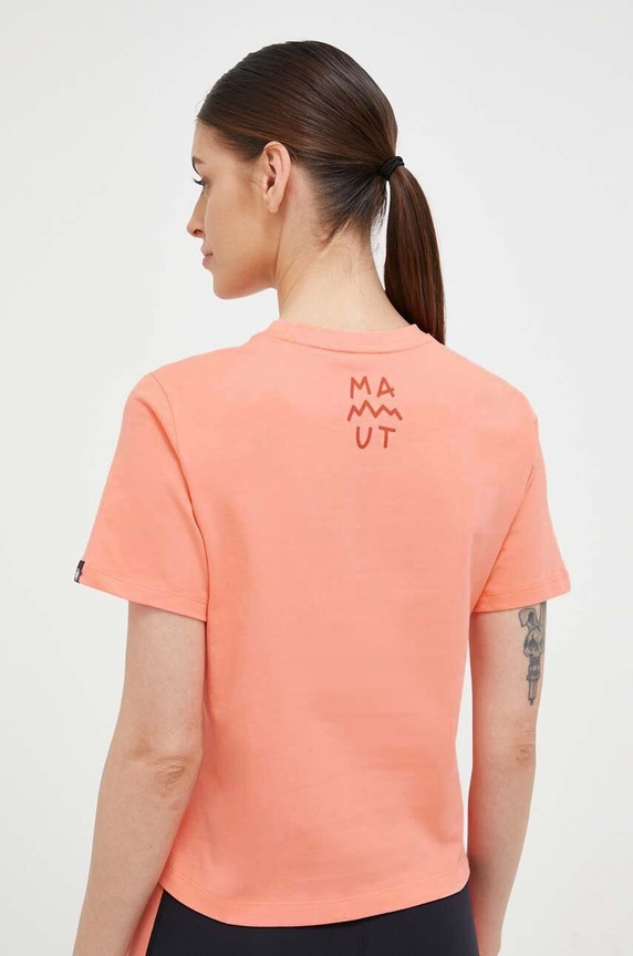 Ruházat Mammut t-shirt Massone Lettering 1017.05170 rózsaszín