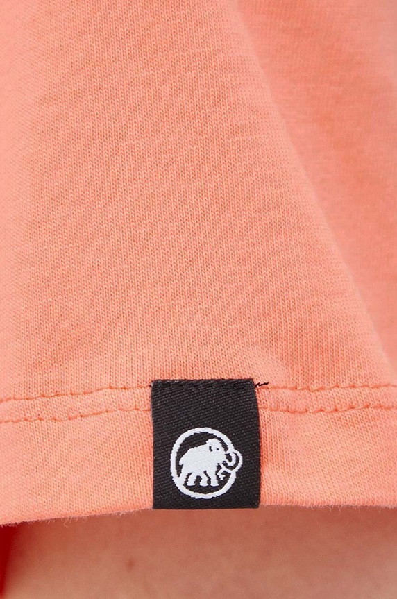 Mammut t-shirt Massone Lettering 1017.05170 rózsaszín