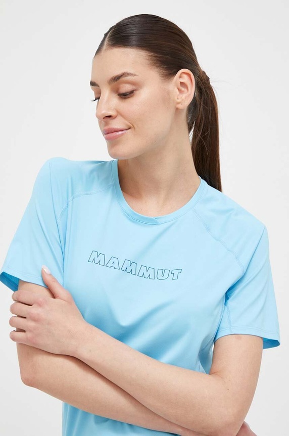 Športna kratka majica Mammut Selun FL Logo modra 1017.05060