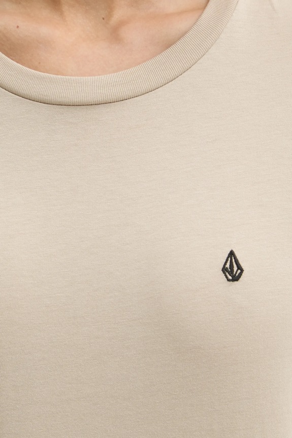 Volcom t-shirt bawełniany B3532210.BLK beżowy