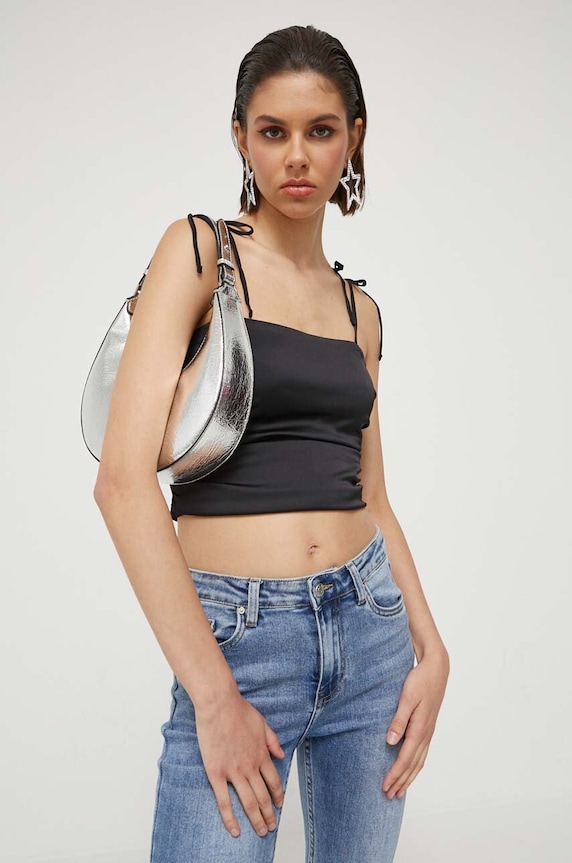 Top Hollister Co. slim crna KI340.3149.900