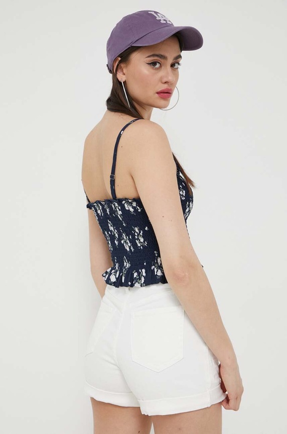 Odzież Hollister Co. top KI340.3156.208 granatowy