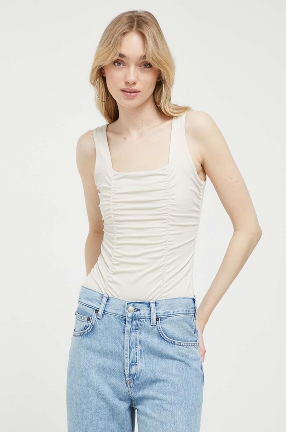 Κορμάκι Abercrombie & Fitch slim μπεζ KI139.3320.415
