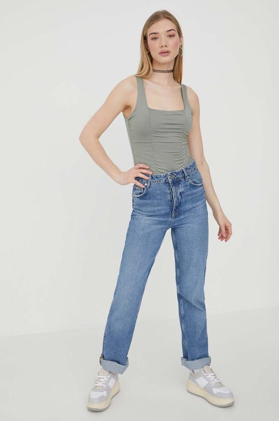 Body Abercrombie & Fitch KI139.3320.911 zelená SS23