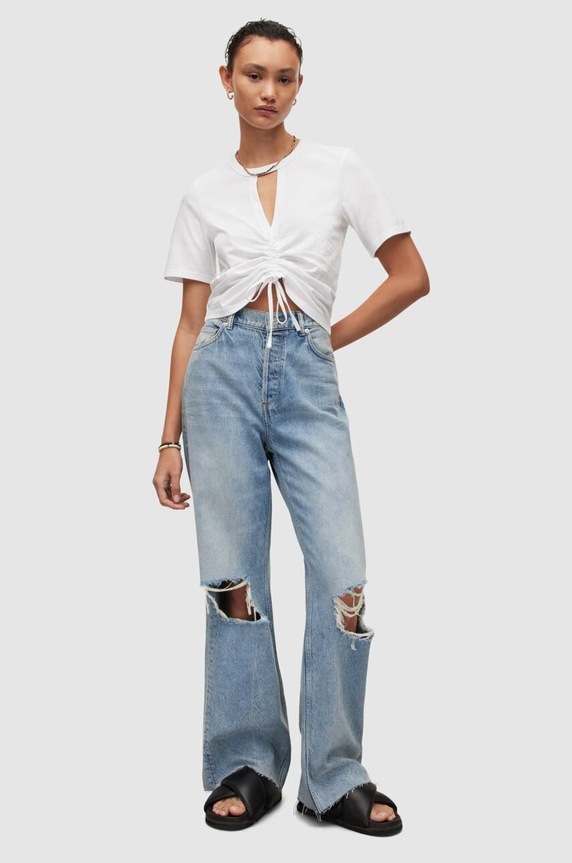 Βαμβακερό μπλουζάκι AllSaints WM161W