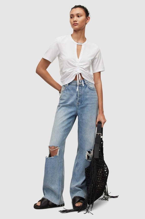 Βαμβακερό μπλουζάκι AllSaints WM161W