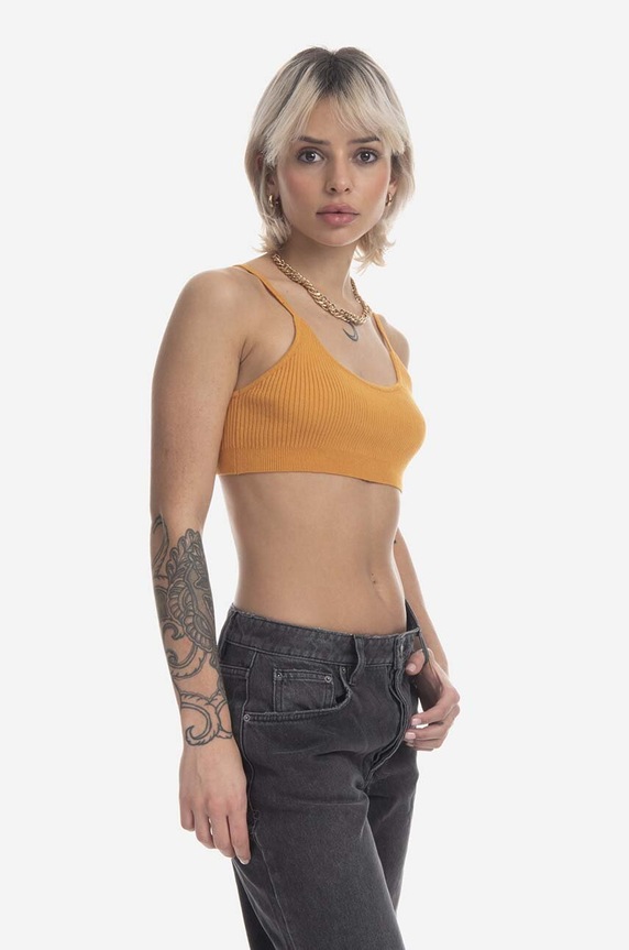 KSUBI cashmere blend top WPS23KW005 orange
