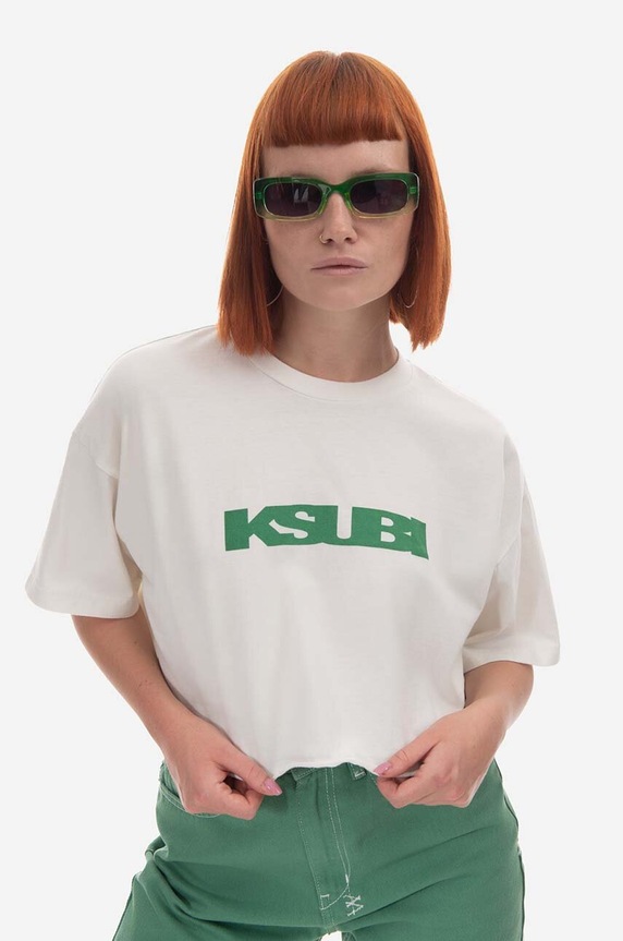 KSUBI t-shirt bawełniany WPS23TE010 biały