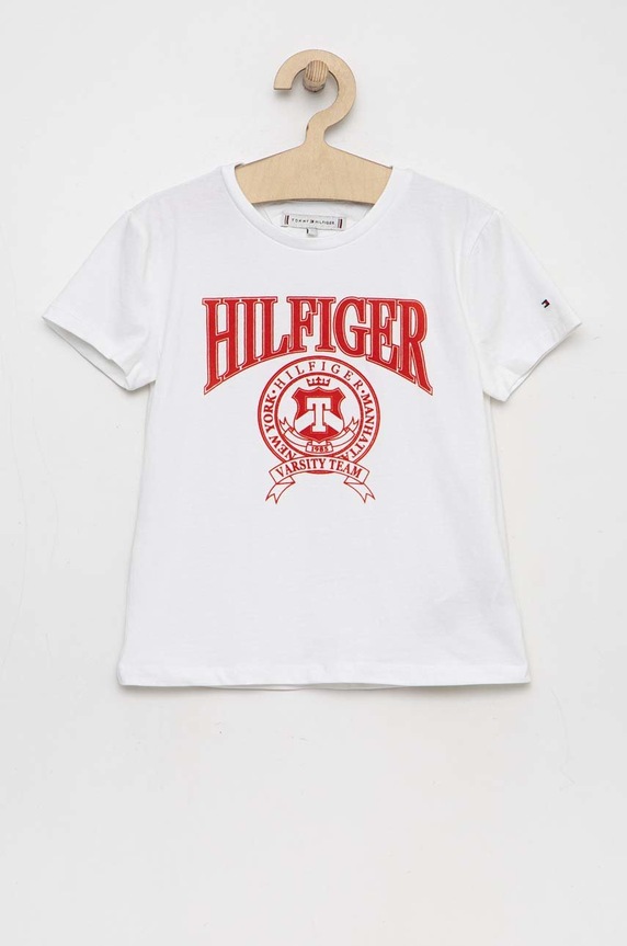 Tommy Hilfiger t-shirt dziecięcy aplikacja biały KG0KG07081.PPYX