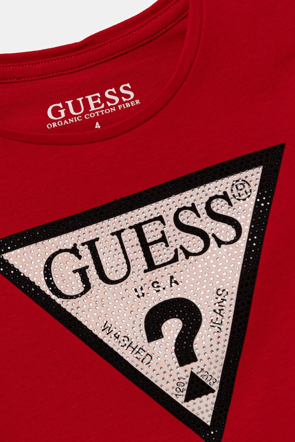 Deklice Otroška kratka majica Guess J2YI51.K6YW1.PPYX rdeča