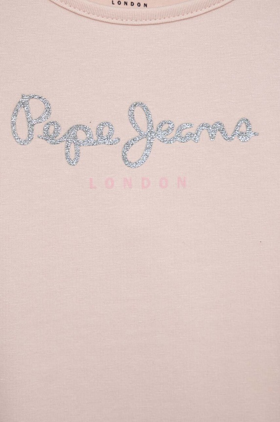 Dziewczynka Pepe Jeans t-shirt dziecięcy PG502924 różowy