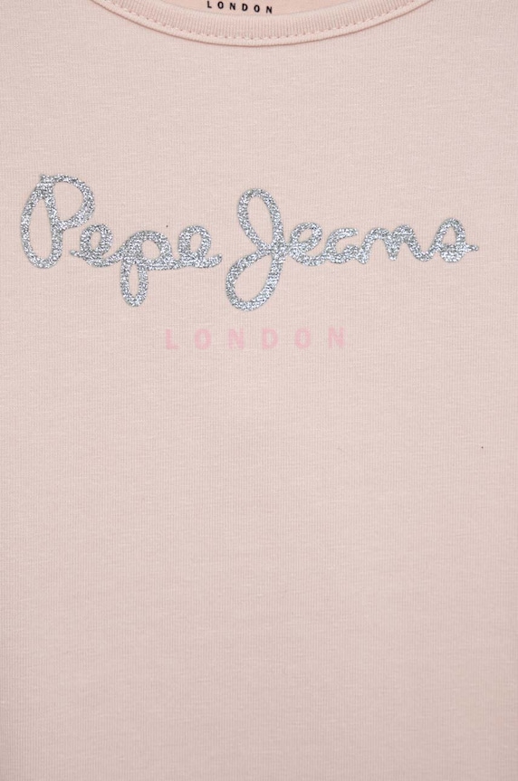 Dziewczynka Pepe Jeans t-shirt dziecięcy PG502924 różowy