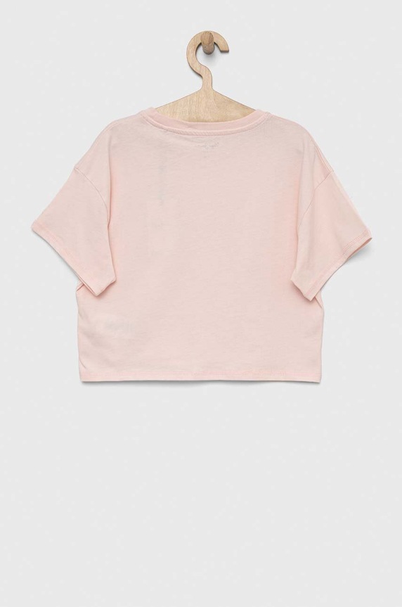 Παιδικό βαμβακερό μπλουζάκι Pepe Jeans Non-denim PG502958 ροζ SS23