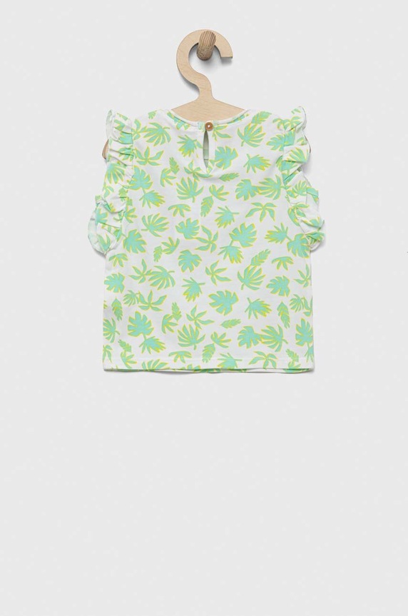 United Colors of Benetton újszülött póló 323TA102Y.W.SEASONAL zöld SS23