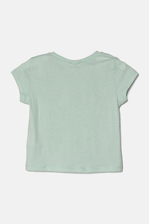 Dječja pamučna majica kratkih rukava United Colors of Benetton 3I1XG106Y.P.SEASONAL zelena SS25