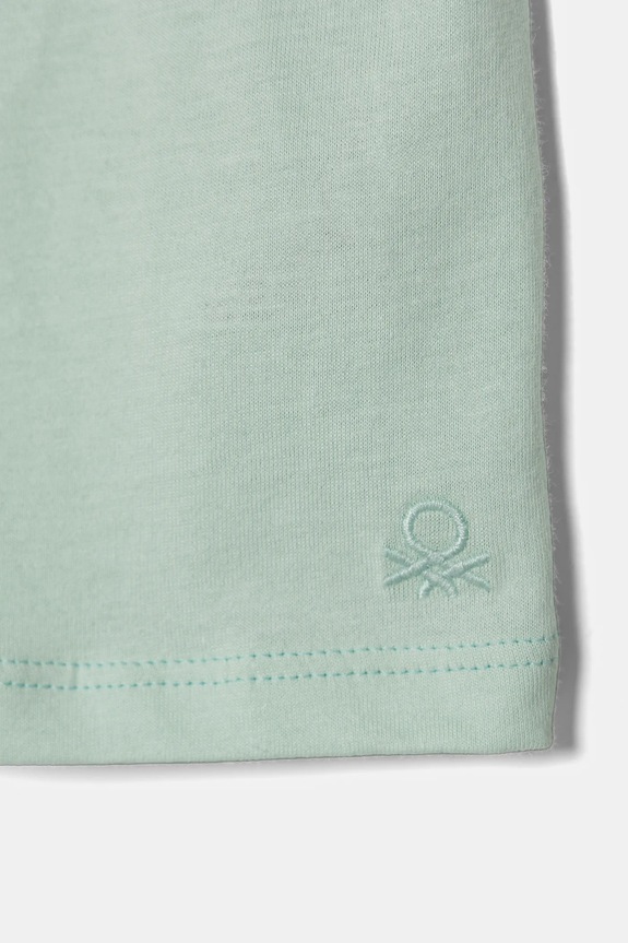 Djevojčice Dječja pamučna majica kratkih rukava United Colors of Benetton 3I1XG106Y.P.SEASONAL zelena