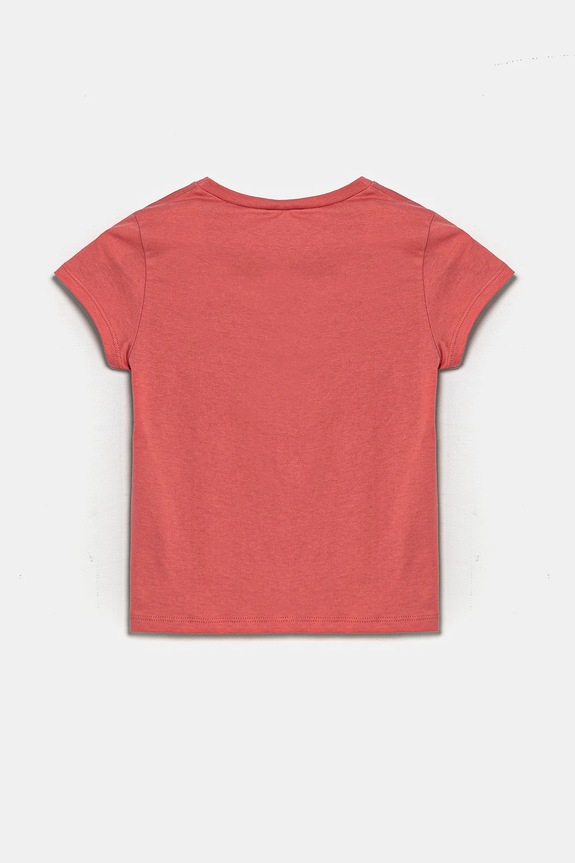 Detské bavlnené tričko United Colors of Benetton 3I1XG106Y.P.SEASONAL ružová SS25