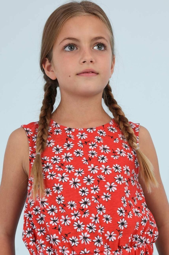 Dziewczynka Mayoral top dziecięcy 6061.8G.JUNIOR czerwony