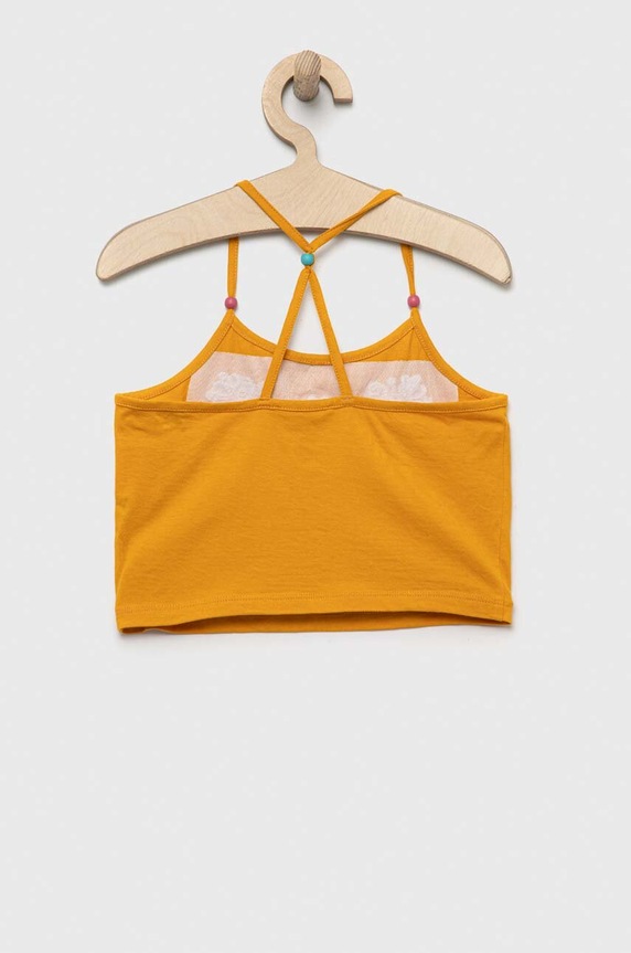 Bombažen top Sisley 3096XH00C.G.SEASONAL oranžna SS23