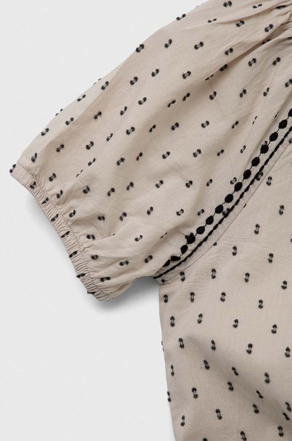 Fete Sisley bluza de bumbac pentru copii 5HEPYQ00F.G.SEASONAL bej