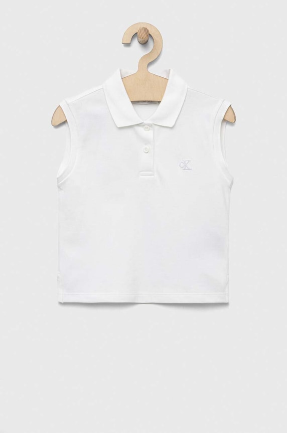 Calvin Klein Jeans poló IG0IG01947.PPYX fehér SS23