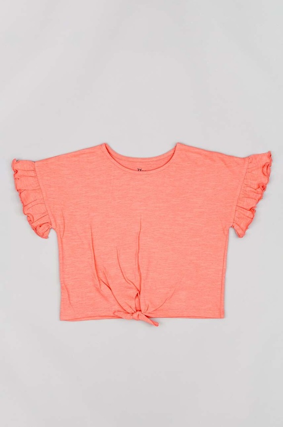 zippy t-shirt bawełniany dziecięcy bawełna pomarańczowy ZKGAP0303.23029