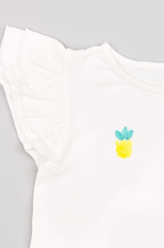 Dziewczynka zippy t-shirt dziecięcy ZKGAP0303.23043 biały