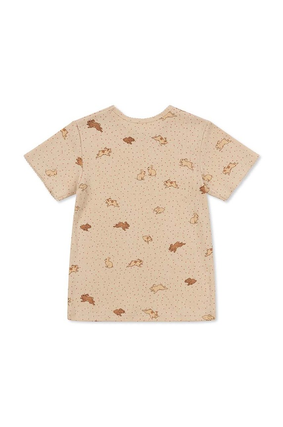 Παιδικό βαμβακερό μπλουζάκι Konges Sløjd KS5272 πορτοκαλί SS23