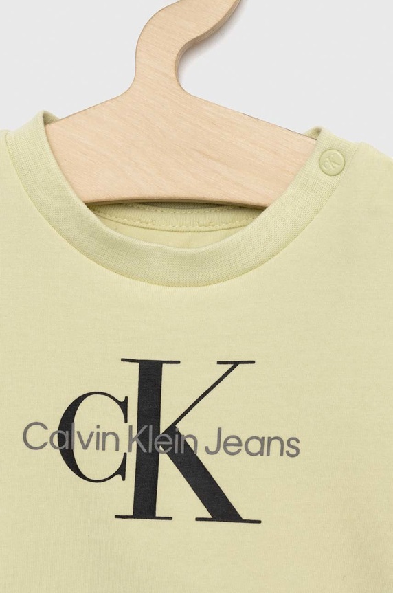 Chłopiec Calvin Klein Jeans t-shirt dziecięcy IN0IN00001.PPYX zielony