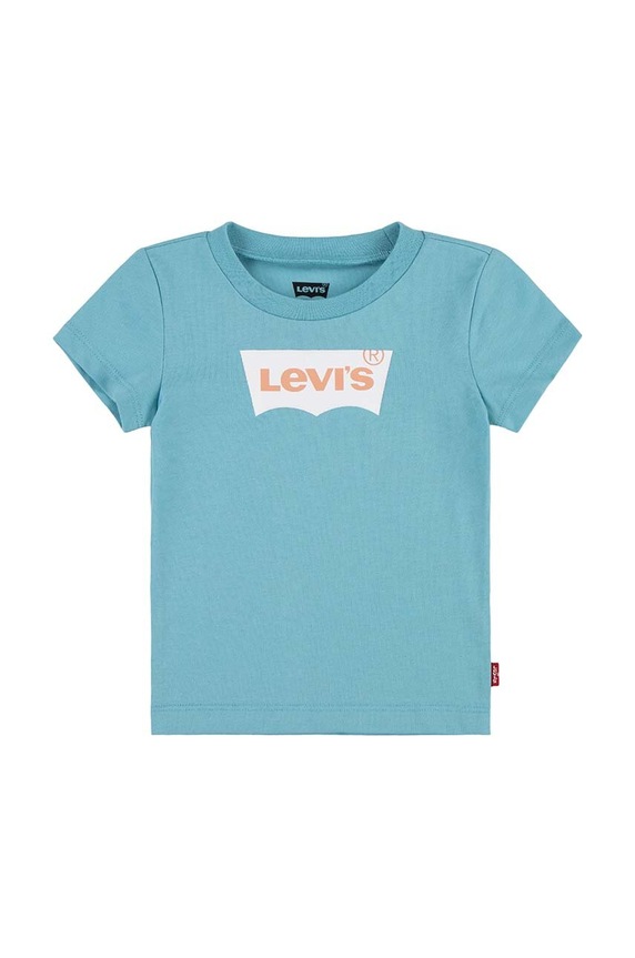 Levi's t-shirt dziecięcy z elastanem niebieski 6E8157