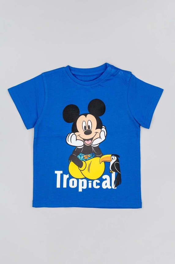 Detské bavlnené tričko zippy x Disney bavlna modrá ZBBAP0303.23007