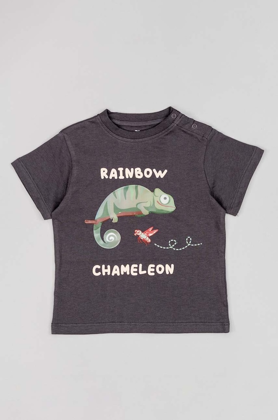 zippy tricou de bumbac pentru copii ZBBAP0303.23005 gri SS23