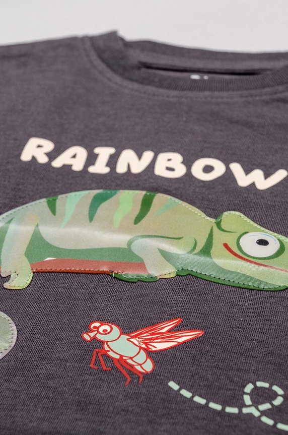 zippy tricou de bumbac pentru copii gri ZBBAP0303.23005