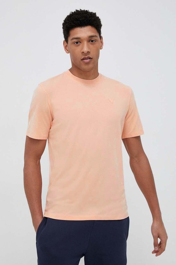 Guess t-shirt HEDLEY pomarańczowy Z2YI12.JR06K