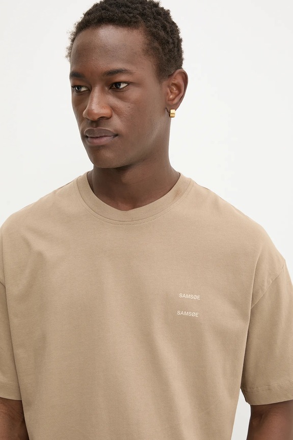 Samsoe Samsoe t-shirt in cotone JOEL beige M22300126