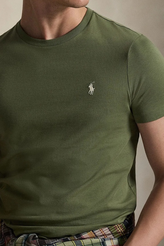 Polo Ralph Lauren basic t-shirt ανδρικό βαμβακερό λευκό 710671438
