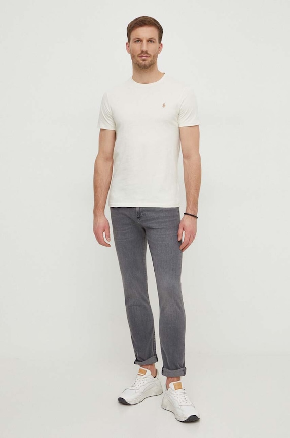 Polo Ralph Lauren Basic majica kratkih rukava muška pamučna 710671438 bež SS26