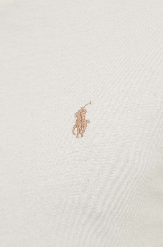 Polo Ralph Lauren basic t-shirt ανδρικός βαμβακερός 710671438 μπεζ