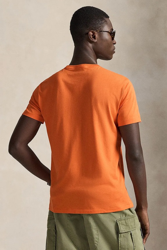 Polo Ralph Lauren μπλουζάκι basic ανδρικό βαμβακερό 710671438 πορτοκαλί SS26