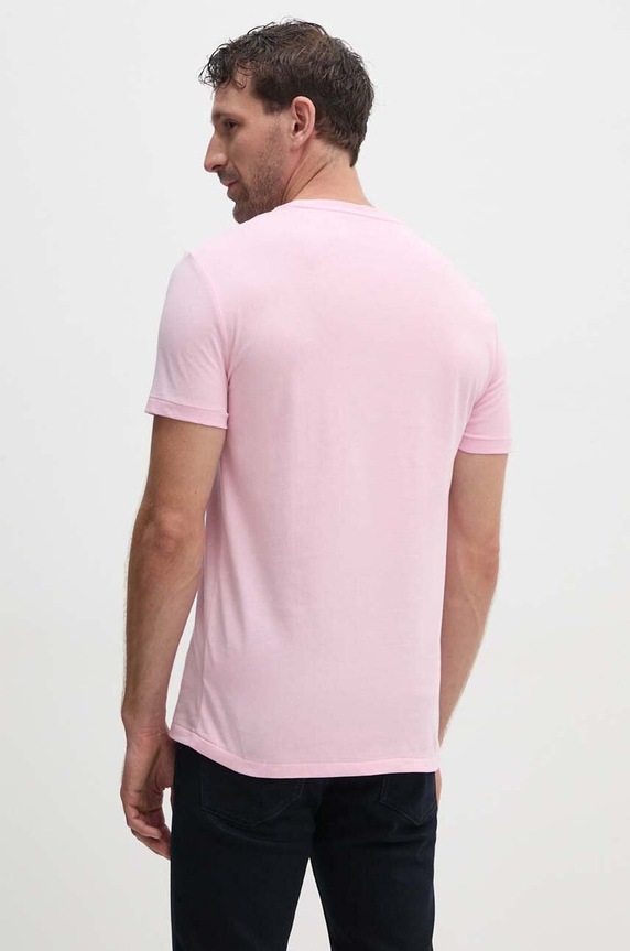 Odzież Polo Ralph Lauren T-shirt basic męski bawełniany 710671438 różowy